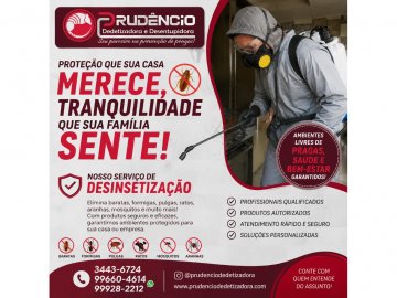 PRUDÊNCIO DEDETIZADORA E DESENTUPIDORA