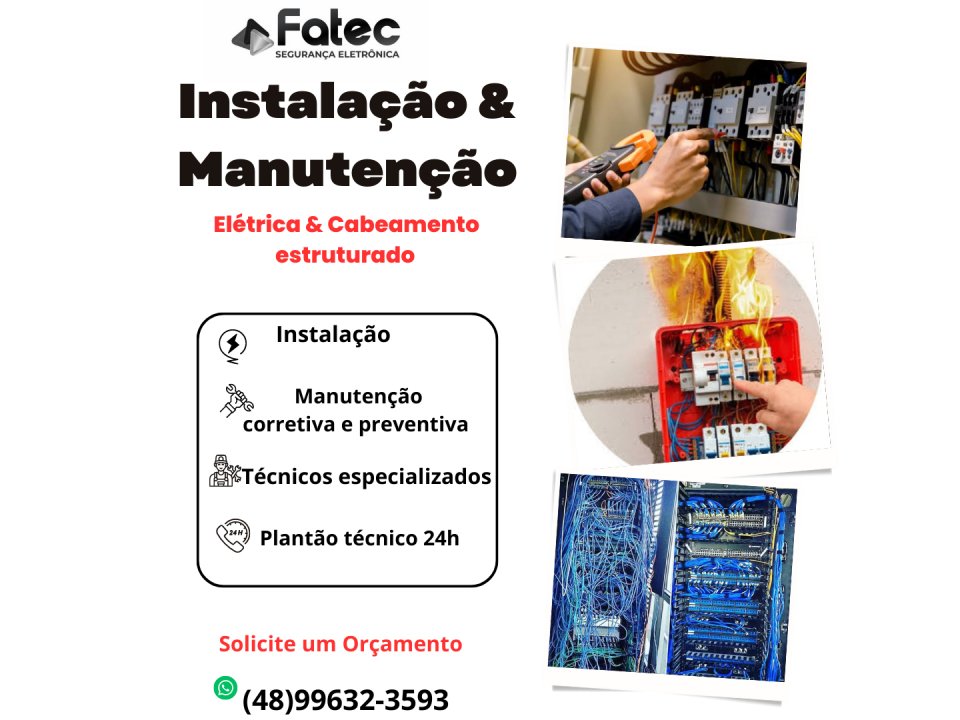 Manutenção e Instalação Elétrica e cabeamento